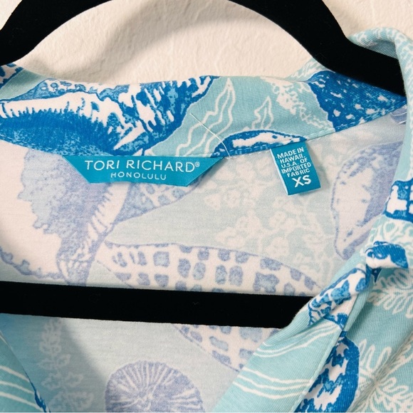 Tori Richard Honolulu Sea of Love Dress Sea Shells Ocean XS - Picture 5 of 7